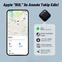 KNMASTER KNTAG 1 4'lü Paket Akıllı Takip Cihazı | Apple Find My Uyumlu Bluetooth Eşya Takip