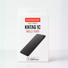 KNMASTER KNTAG 1C Akıllı Takip Kartı | Apple Find My Uyumlu Ultra İnce 3mm GPS Takip Kartı