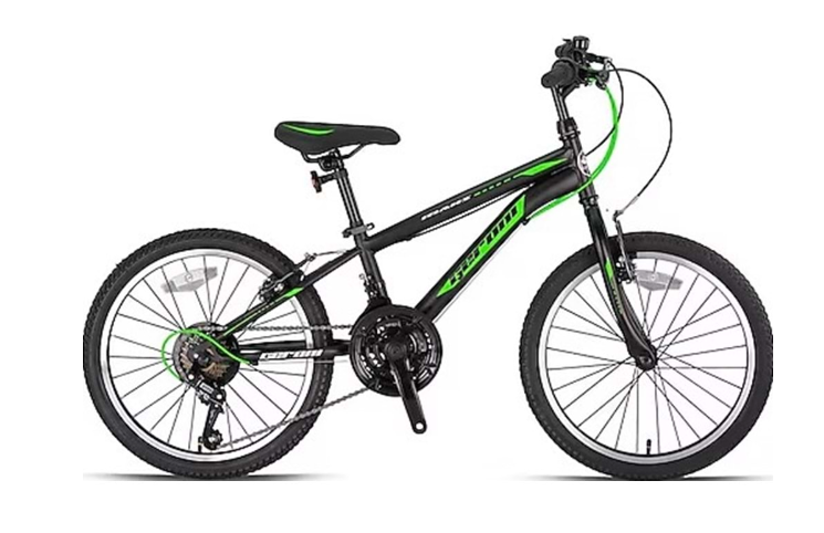 Kron Geroni Mars 20 JANT V K:10 21V Siyah Yeşil Beyaz Çocuk Bisikleti