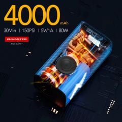 Knmaster LP200 – 150 PSI Dijital Göstergeli Şarjlı Hava Pompası