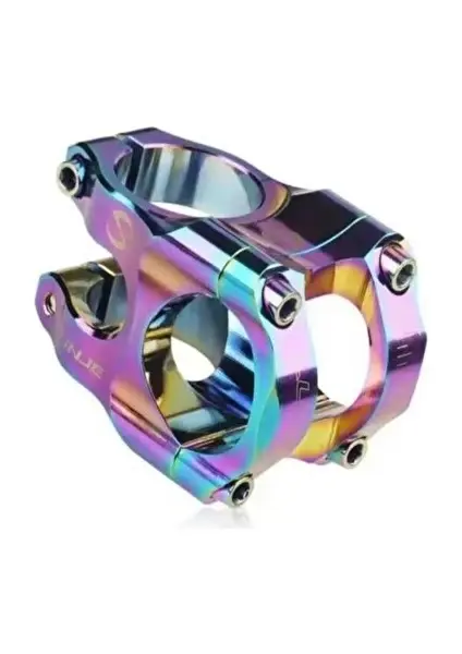 Lunje 31.8mm Alüminyum Dayanıklı Rainbow Gidon Boğazı