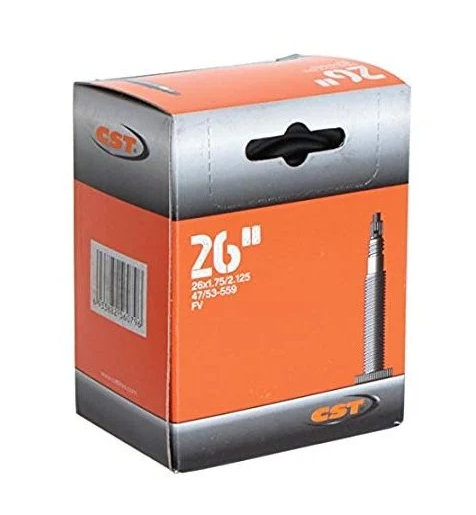 CST 26x1.75/2.125 Bisiklet İç Lastiği | 48mm FV İnce Sibop | MTB ve Şehir Bisikleti