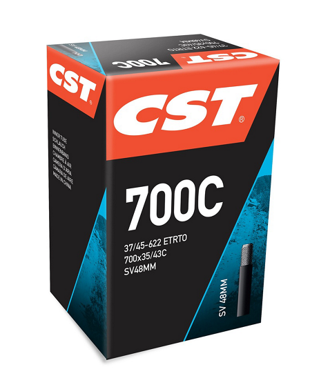 CST 700x35/43C Bisiklet İç Lastiği | 48mm SV Motor Sibop | Trekking ve Şehir Bisikleti