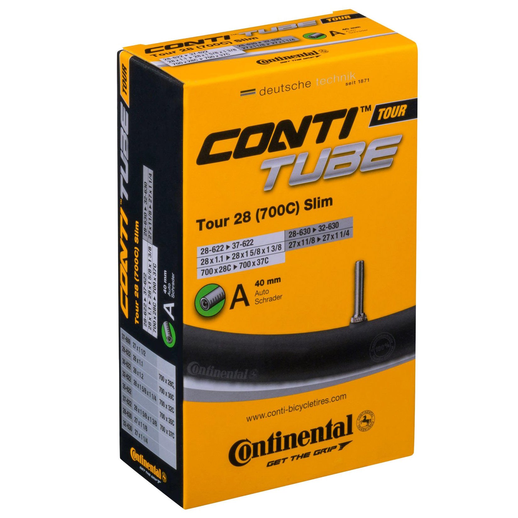 Continental Tour Slim 27.5/28'' 700C Bisiklet İç Lastiği | 28-622 / 37-622 | İnce Trekking ve Tur Lastikleri