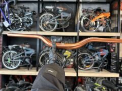 Lunje Alüminyum 780 mm Riser Mtb Gidon Bisiklet Gidonu Bakır Rengi