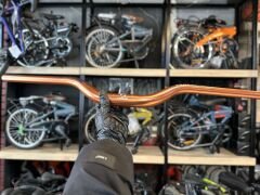 Lunje Alüminyum 780 mm Riser Mtb Gidon Bisiklet Gidonu Bakır Rengi