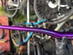 Lunje Alüminyum 780 mm Riser Mtb Gidon Bisiklet Gidonu Mor