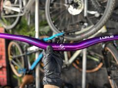 Lunje Alüminyum 780 mm Riser Mtb Gidon Bisiklet Gidonu Mor