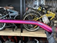 Lunje Alüminyum 780 mm Riser Mtb Gidon Bisiklet Gidonu Mor