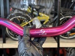 Lunje Alüminyum 780 mm Riser Mtb Gidon Bisiklet Gidonu Mor