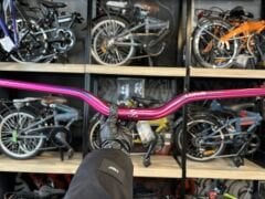 Lunje Alüminyum 780 mm Riser Mtb Gidon Bisiklet Gidonu Pembe