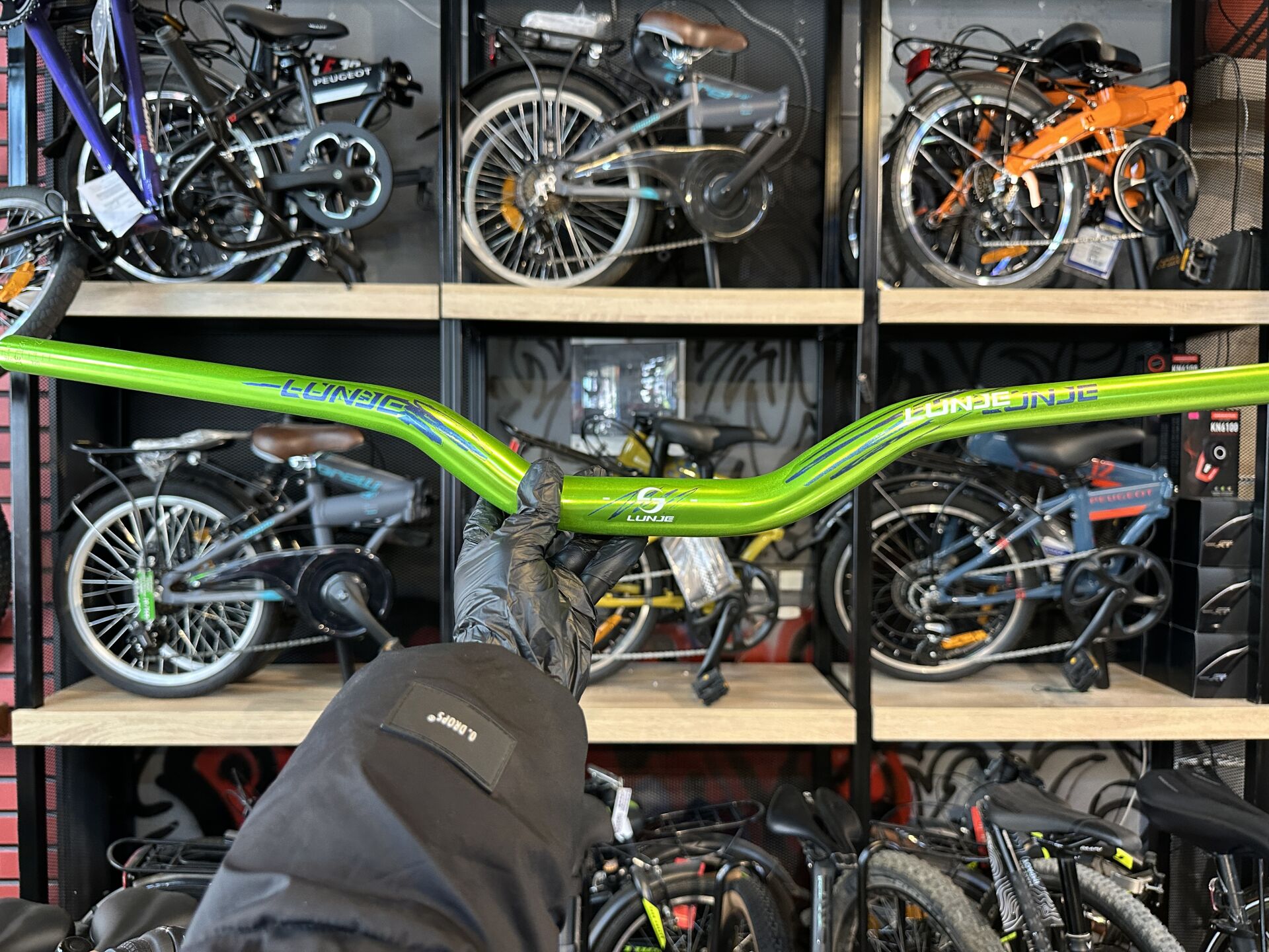 Lunje Alüminyum 780 mm Riser Mtb Gidon Bisiklet Gidonu Yeşil