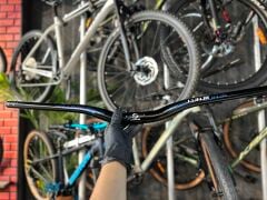 Lunje Alüminyum 31.8 780 mm Riser Mtb Gidon Bisiklet Gidonu Siyah Mavi
