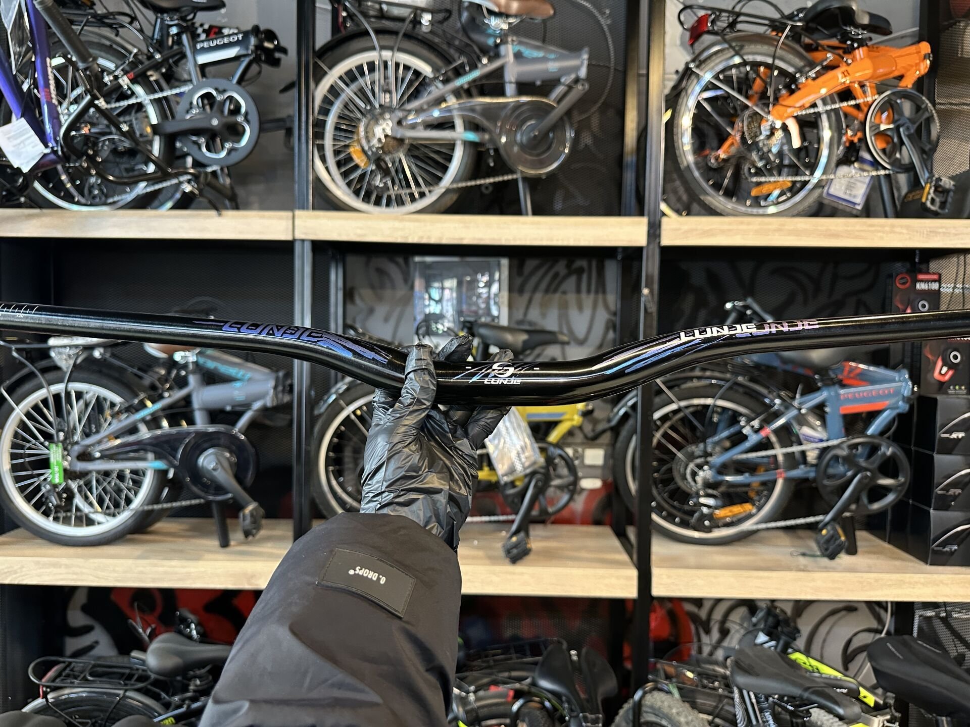 Lunje Alüminyum 31.8 780 mm Riser Mtb Gidon Bisiklet Gidonu Siyah Mavi