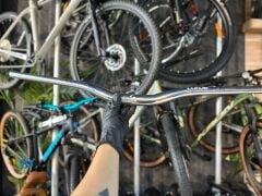 Lunje Alüminyum 31.8 780 mm Riser Mtb Gidon Bisiklet Gidonu Gümüş Mavi Desenli