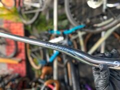 Lunje Alüminyum 31.8 780 mm Riser Mtb Gidon Bisiklet Gidonu Gümüş Mavi Desenli
