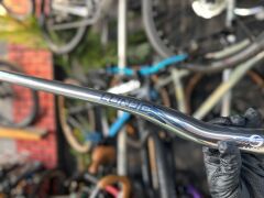 Lunje Alüminyum 31.8 780 mm Riser Mtb Gidon Bisiklet Gidonu Gümüş Mavi Desenli