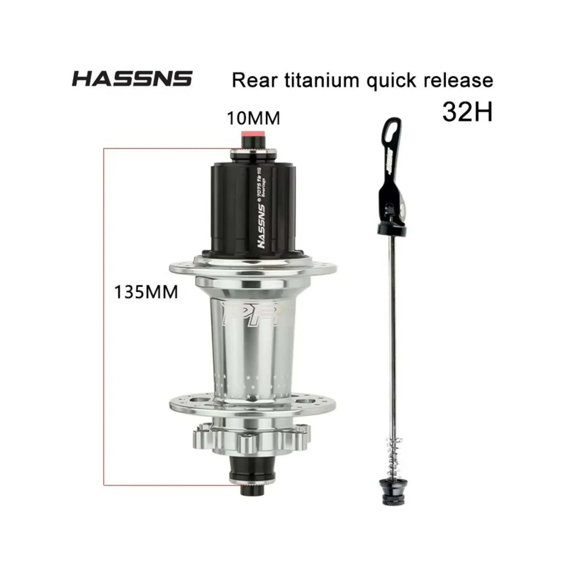 HASSNS PRO 7 ARKA GÖBEK GRİ 32 DELİK