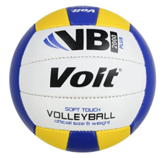 Voit VB2000 Plus Voleybol Topu No:5 | Sarı Beyaz Lacivert | El Dikişli Semi-PU Voleybol Topu