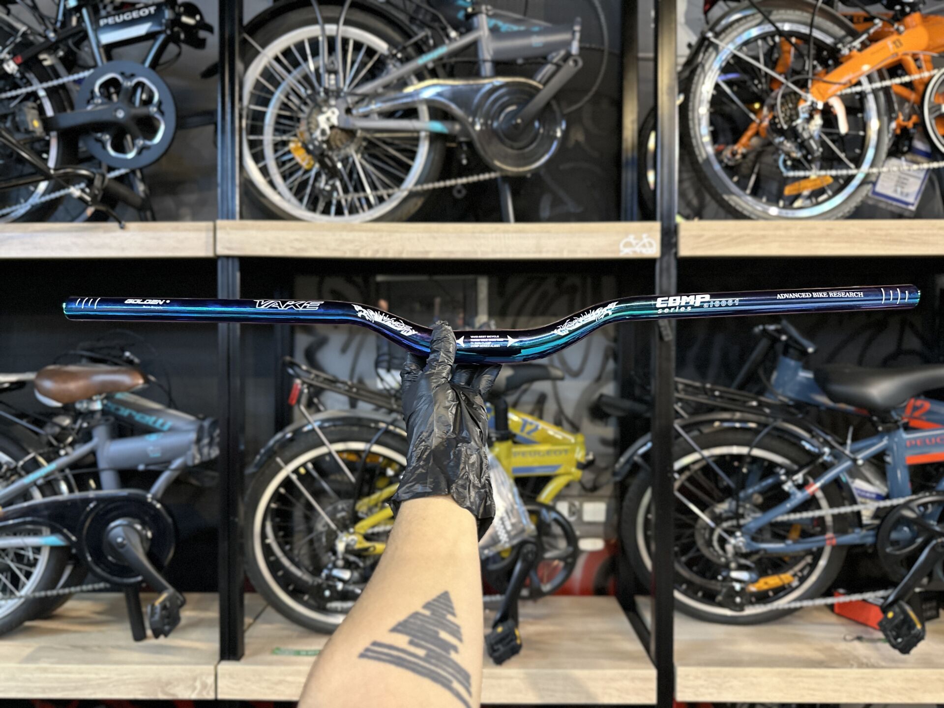 Vake Alüminyum 31.8 780 mm Bisiklet Gidonu Rainbow - Golden