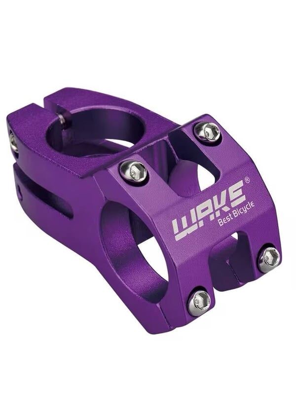 WAKE 31.8mm 45mm CNC Alüminyum Bisiklet Gidon Boğazı Mor