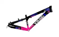 VikingX Dirt Jump Aliminyum Kadro Siyah Pembe