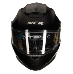 NCR Çene Açılır Motosiklet Kaskı - Stark Parlak Siyah M Beden