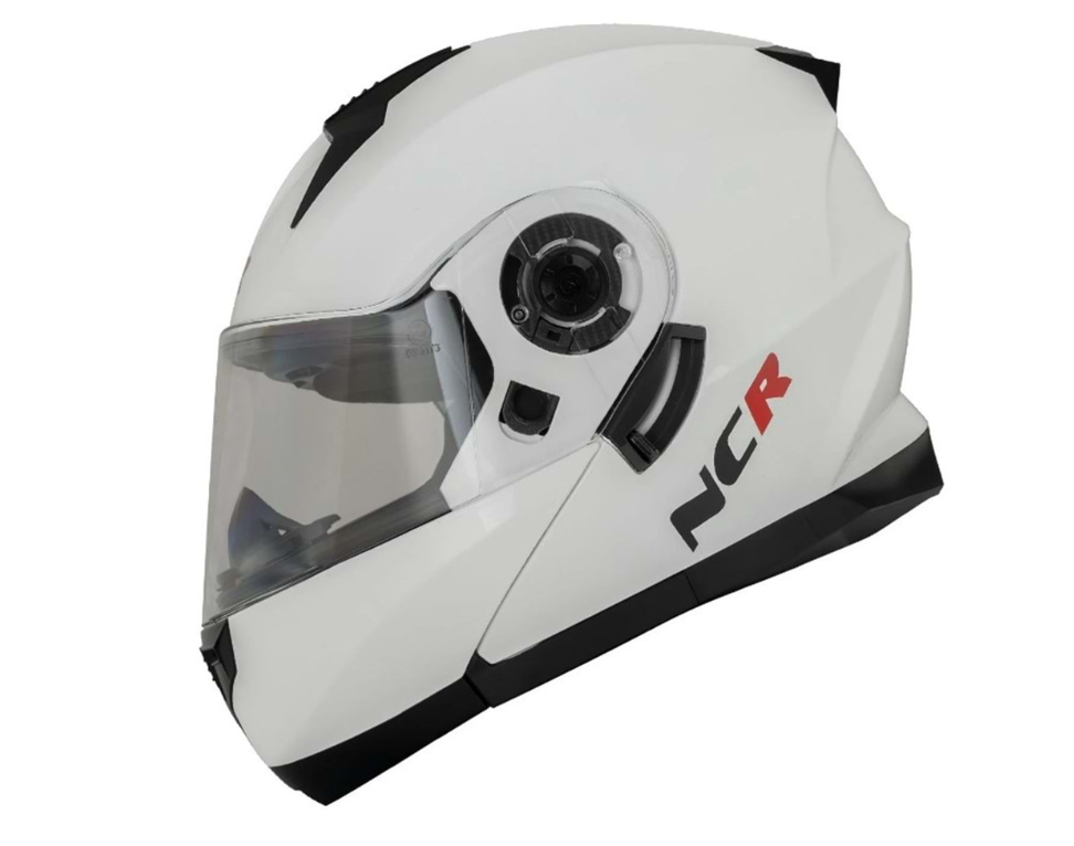 NCR Çene Açılır Motosiklet Kaskı - Stark Cool BEYAZ L Beden