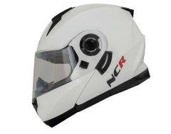 NCR Çene Açılır Motosiklet Kaskı - Stark Cool BEYAZ L Beden