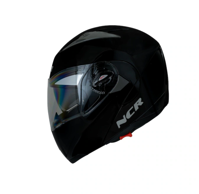NCR Çene Açılır Kask / Vizörlü / ECE Belgeli / Parlak Siyah M Beden No:162