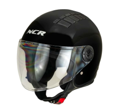 NCR Kask Çenesiz Ece Belgeli- Parlak Siyah S Beden