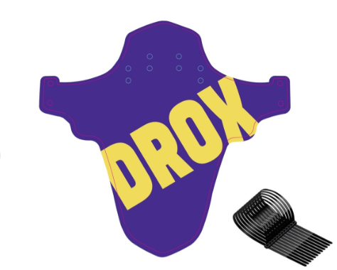 Drox Mor Bisiklet Çamurluk