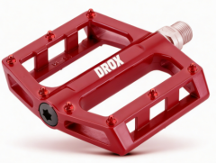 Asistan Drox PD 720 Rulmanlı Bisiklet Pedalı – Hafif Alüminyum Platform Pedal Kırmızı