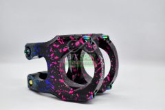 HASSNS AYARLANABİLİR GİDON BOĞAZI MAVİ - PEMBE BENEKLİ SİYAH 28.6MM