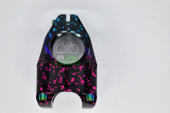 HASSNS AYARLANABİLİR GİDON BOĞAZI MAVİ - PEMBE BENEKLİ SİYAH 28.6MM