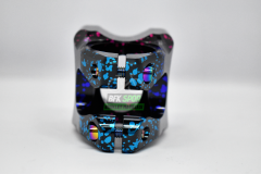 HASSNS AYARLANABİLİR GİDON BOĞAZI MAVİ - PEMBE BENEKLİ SİYAH 31.8MM