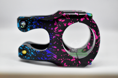 HASSNS AYARLANABİLİR GİDON BOĞAZI MAVİ - PEMBE BENEKLİ SİYAH 28.6MM