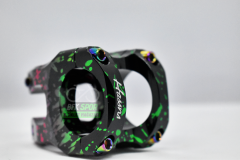 HASSNS AYARLANABİLİR GİDON BOĞAZI YEŞİL - PEMBE BENEKLİ SİYAH 31.8MM