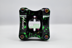 HASSNS AYARLANABİLİR GİDON BOĞAZI YEŞİL - PEMBE BENEKLİ SİYAH 28.6MM