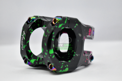 HASSNS AYARLANABİLİR GİDON BOĞAZI YEŞİL - PEMBE BENEKLİ SİYAH 28.6MM