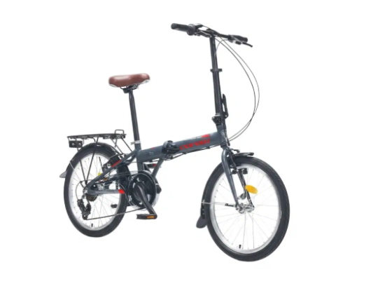 Corelli Simple 20 Jant 16'' Kadro Katlanır Bisiklet Gri - Kırmızı
