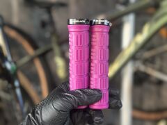 Riderace Vidalı Silikon Pembe Bisiklet Elcik