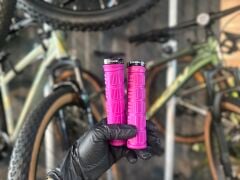 Riderace Vidalı Silikon Pembe Bisiklet Elcik