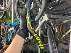 LUNJE Alüminyum MTB Gidon 780 mm 50° Rise Siyah - Sarı