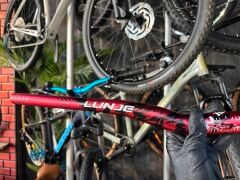 LUNJE Alüminyum MTB Gidon 720 mm Kırmızı