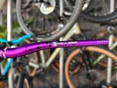 LUNJE Alüminyum MTB Gidon 720 mm Mor