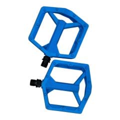 Asistan Drox MX555 Mavi Platform Pedal | Hafif Kompozit MTB, Şehir ve Trekking Bisiklet Pedalı