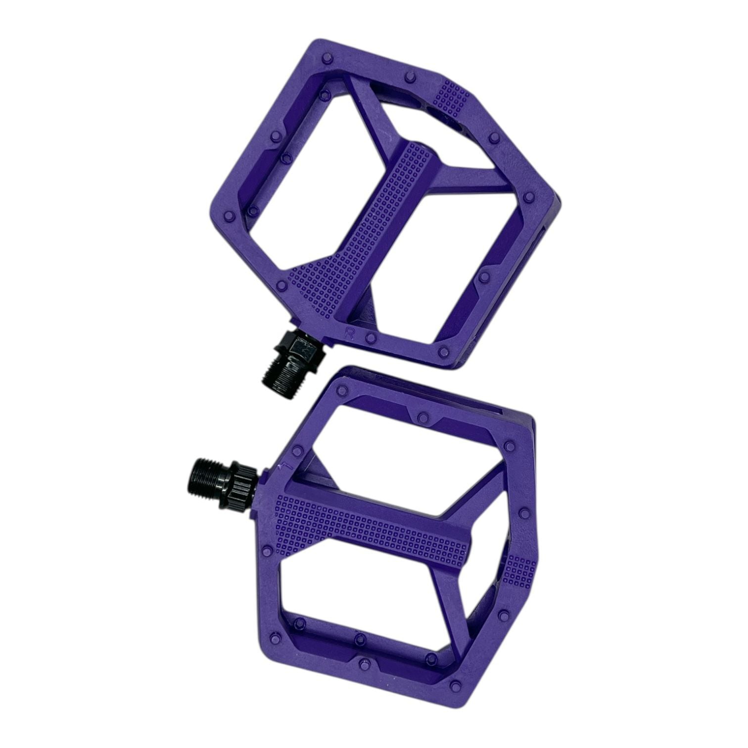 Asistan Drox MX555 Mor Platform Pedal | Hafif Kompozit MTB, Şehir ve Trekking Bisiklet Pedalı
