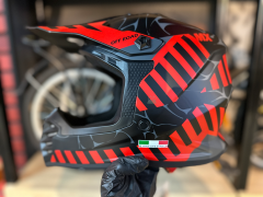 SWAY 618 Alert Cross Kask L Beden Siyah Kırmızı | Bisiklet Motosiklet Enduro Kaskı
