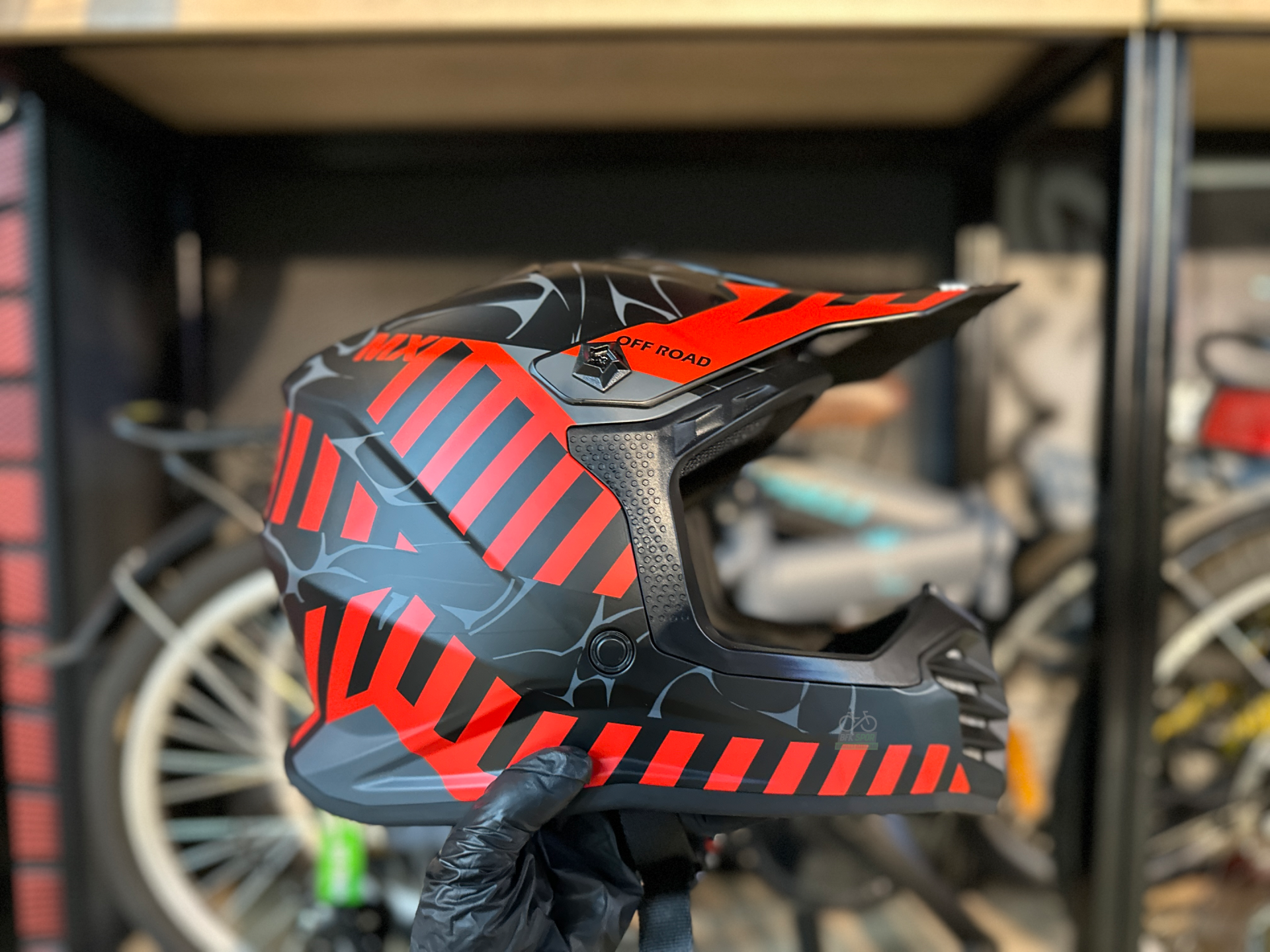 SWAY 618 Alert Cross Kask L Beden Siyah Kırmızı | Bisiklet Motosiklet Enduro Kaskı